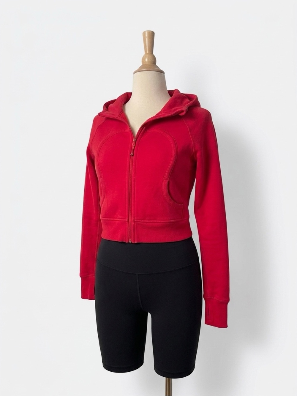 lululemon athletica Women’s Bright Red Zip Hoodie